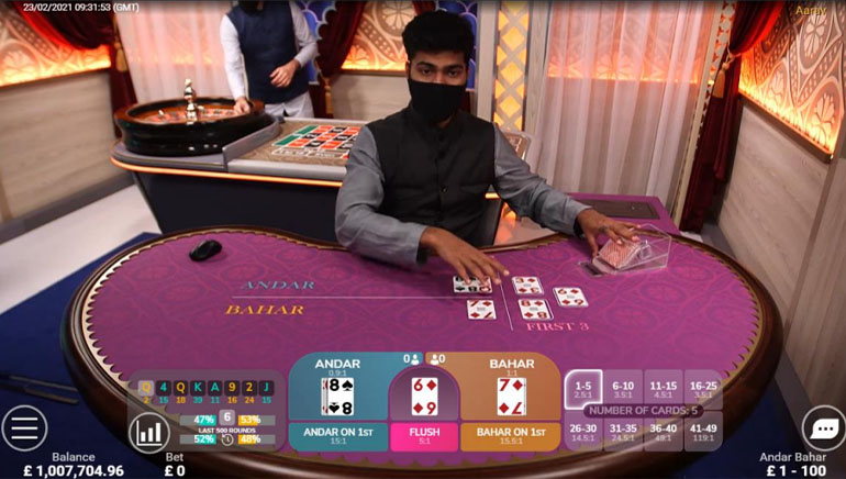 Andar Bahar Live Dealer