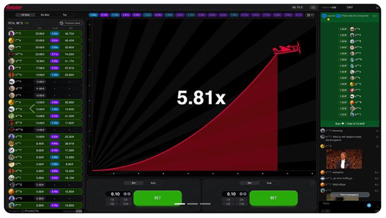 Aviator gameview